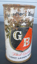 vintage GB G/B Flat Top Beer Can  Griesedieck Bros St. Louis bock printing picture