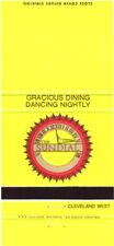 The Sundial, Gracious Dining, Dancing Nightly, Cleveland Vintage Matchbook Cover picture