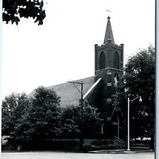 c1950s West Union, IA RPPC Catholic Church Real Photo Mary Tower Postcard A105 picture