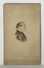 Antique Victorian CDV Photo Card Man In Profile 1867 Camden Town IDENTIFIED picture