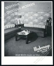 1941 Modernage NYC modern furniture sofa table photo vintage print ad picture