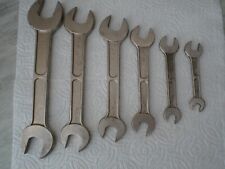 Vintage Hy-Bar Bridgeport Offset 6 Piece Open End Wrench Set Metric & SAE/ USA picture