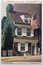 Betsy Ross House Philadelphia Pennsylvania PA Vintage Postcard Postmarked 1984 picture