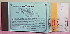 VINTAGE 1970s Magic Kingdon & 8 Adventures - Disney World Ticket Book 6/8 Slips picture