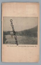 View Up the Creek from Bridge Ft FORT LOUDON PA Vintage Franklin County Postcard picture
