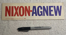 2 Vintage 1968 Nixon - Agnew Bumper Sticker. Perfect condition - You get TWO picture