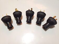 5 Pack Round Vintage Antique BLACK  Electrical Plug Lamp Cord Fan Steampunk  picture