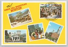 Faneuil Hall Marketplace, Boston MA Massachusetts Multiview Continental Postcard picture