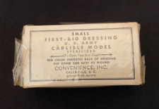 WW2 US ARMY CARLISLE FIELD DRESSING SMALL SEALED UNISSUED picture