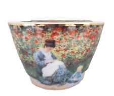 Goebel Artis Orbis C. Monet Madame & Child Porcelain Tealight Candle Holder 2.25 picture