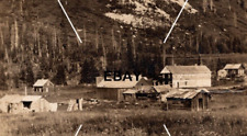 C 1907-1914 OOAK RPPC Postcard Homestead Mountain Base Houses Velox BW picture