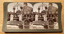 Well-curb, Michael Angelo – Certosa Monastery, Florence, Italy 1898 – Stereoview picture