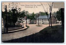 1946 Public Library From Pine Street Peterborough NH Posted Vintage Postcard picture