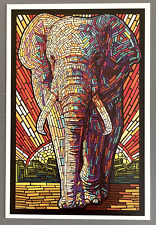 Elephant Paper Mosaic - Lantern Press Postcard picture