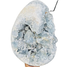 Natural Beautiful Blue Celestite Crystal Geode Cave Mineral Specimen Aura 5.7LB picture