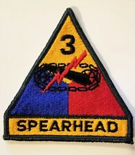 US ARMY 3RD ARMORED DIVISION SPEARHEAD USGI US GOVERNMENT ISSUE PATCH picture