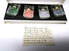 VERY RARE SEALED VINTAGE 1954 Houbigant Paris BRIDAL SET OF 4 BOTTLES IN POUCHES picture