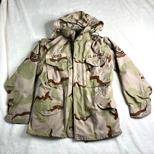 Vintage US Air Force Desert Camo Field Jacket Coat Cold Weather Size S picture