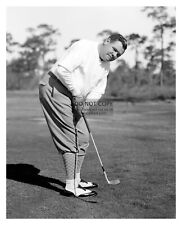 BABE RUTH PLAYING GOLF PUTTING ON GREEN 1938 8X10 PHOTO picture