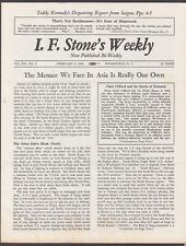 I F STONE'S WEEKLY Vol XVI #3 Vietnam Khesanh Ted Kennedy + 2/5 1968 picture