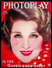 COVER ONLY Photoplay Magazine April 1933 Norma Shearer Camel Cigarettes  picture
