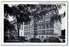 c1920's Woman's Hospital Opened 1929 Hancock Detroit Unposted Old Cars Postcard picture