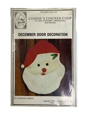Connie's Chicken Coup Santa December Pattern Door Decor 1978 Opened Christmas picture