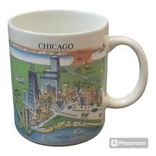 Vintage Chicago City A View Of The World Harvey Hutter Coffee Cup Citymugs EUC picture