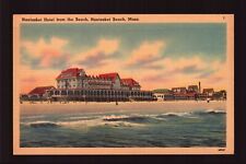 POSTCARD : MASSACHUSETTS - NANTASKET BEACH MA - HOTEL FROM THE BEACH LINEN VIEW picture