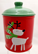 Bella Casa by GANZ Festive Holiday Christmas Reindeer Cookie Jar picture