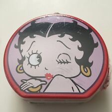 Betty Boop Winking Collectible Red Candy Purse Tin Container 1999 SEALED VINTAGE picture