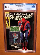 Amazing Spider-Man #75 CGC 8.5 Rare White pages 13 pix SUPER Packaging Insured picture