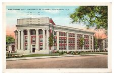 Vintage Bibb Graves Hall University of Alabama Tuscaloosa AL Postcard c1933 WB picture