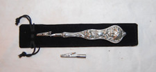 Antique  Victorian  Lady  Sterling Handled  Repurposed Ornate Roach Clip picture