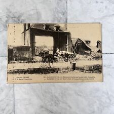 RPPC - Vise Paris Houses Destroyed by German Explosives - POSTED Early 1910's picture