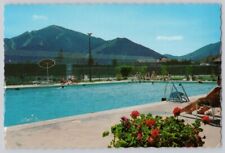 Postcard SUN VALLEY RESORT Swimming Pool Resort Village Idaho circa 1960s picture