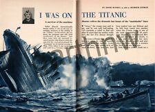 I WAS ON THE TITANIC 1953 EDITH RUSSELL FASHION STYLIST SURVIVOR OF SHIPWRECK picture