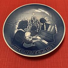 Bing & Grondahl Jule After 1971 Christmas Plate Blue 7.25” picture