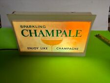 Vintage 1970’s Sparkling Champale Beer Sign Color Changing Lighted  7.5X12 Works picture