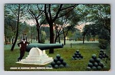 Wichita KS-Kansas, Cannon In Riverside Park, Antique, Vintage c1908 Postcard picture