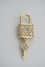 Lock LV Zipper Pull  Crystal's 1/ 0,3 inch  S 925 picture