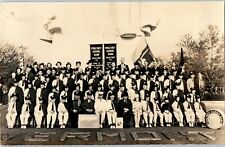 1939 Vintage RPPC Postcard Poultney School Band Vermont at New York World's Fair picture