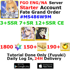 [ENG/NA][INST] FGO / Fate Grand Order Starter Account 3+SSR 150+Tix 1810+SQ picture