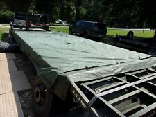  MILITARY SURPLUS TEMPER OR MGPTS TENT VESTIBULE 20 x 9.5 FT -NOT COMPLETE TENT  picture