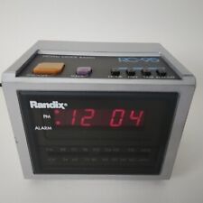 Randix RC-95 Vintage Cube Radio Alarm Clock-AM/FM-Loud Alarm-1984-Tested Works picture