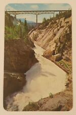 Moyie River Bridge Moyie Falls near Bonners Ferry Idaho  Postcard picture