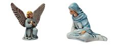 Vintage Replacement Nativity Figurines Christmas Lot of 2 MARY & ANGEL picture