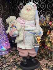 🎄21”  Linda Cowell~Winnie the Pooh~Santa Claus~Quilt Robe~FANTASTIC & OOAK picture