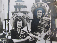 1943 RPPC PHOTO POSTCARD TIJUANA 2 LADYS  picture