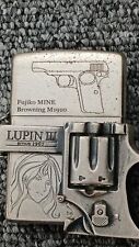 Zippo Lupin III Fujiko Mine Browning M1910 Oil Lighter Used picture